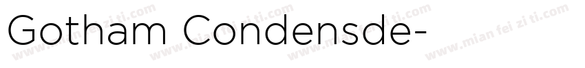 Gotham Condensde字体转换